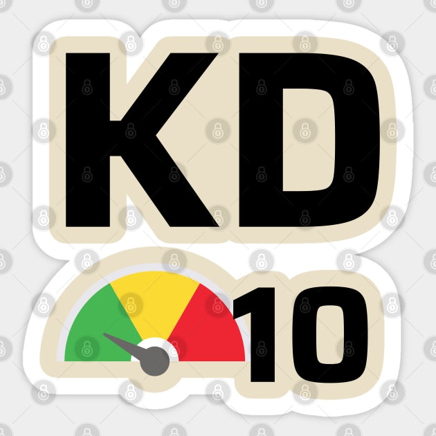 Keyword Difficulty 10 Sticker by CyberChobi